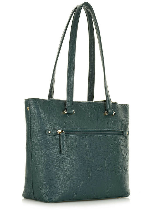 Beverly Hills Polo Club Women's Bag Shopper Shoulder Green