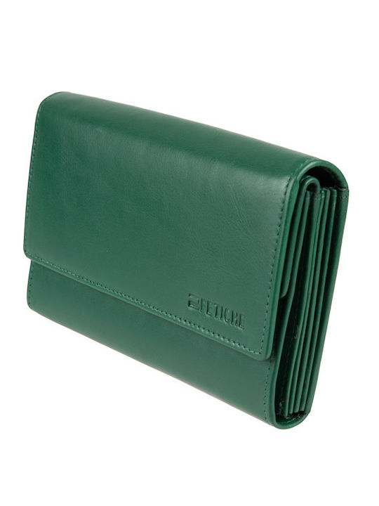 AN Large Leather Women's Wallet Classic Green