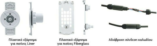 Acqua Source Подводен LED Пулска Светлина с Топло бяло Светлина WPLD-4R351-PBWW