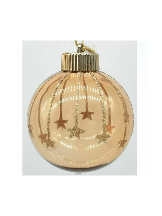 Iliadis Christmas Plastic Star Ornament Brown 8cm