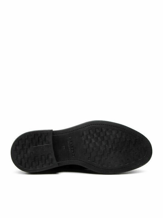 Leder Herren Freizeitschuhe Schwarz