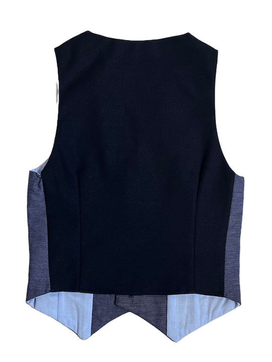 Gang Boys Vest with Buttons Blue