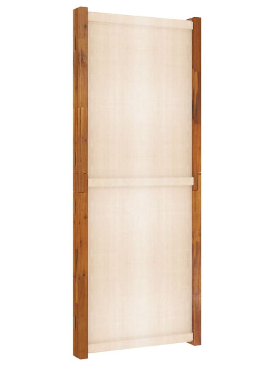 vidaXL Decorativ Paravan Tesatura cu 3 Panouri White Cream 210x180cm