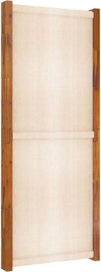 vidaXL Decorativ Paravan Tesatura cu 3 Panouri White Cream 210x180cm