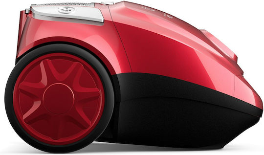 Tesla BG200R Ηλεκτρική Σκούπα 800W με Σακούλα 2lt Κόκκινη