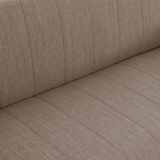 Andri Three-Seater Couch Bed with Storage Space Beige 180x72x77 cm