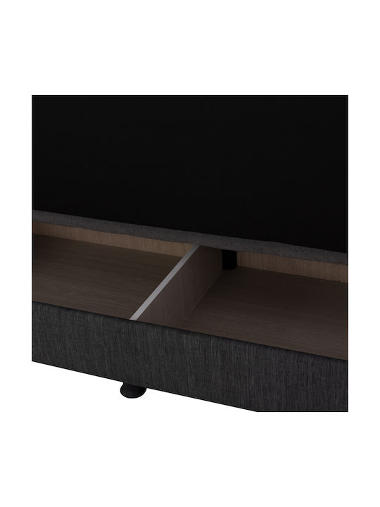 Andri Dreisitzer Sofa Sofa mit Stauraum Dark grey 180x72x77cm