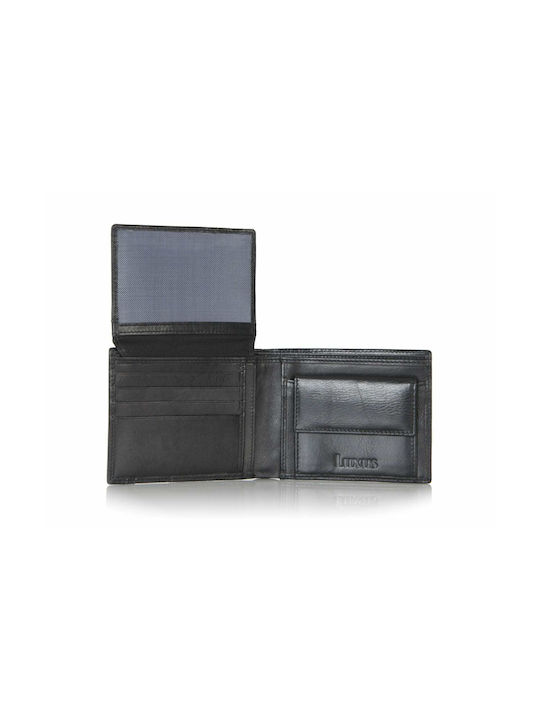 Luxus Men's Leather Wallet Black