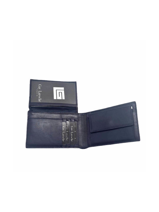 Guy Laroche Men's Leather Coin Wallet Blue