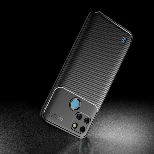 Tech-Protect Carbon Gel Back Cover Σιλικόνης Μαύρο (Realme C21Y / C25Y)