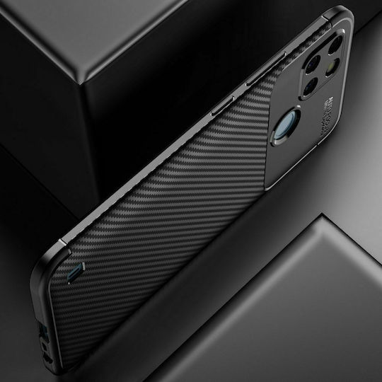 Tech-Protect Carbon Gel Back Cover Σιλικόνης Μαύρο (Realme C21Y / C25Y)