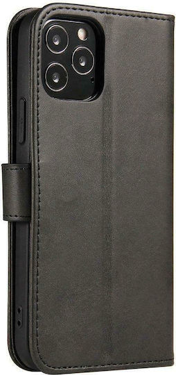 Hurtel Magnet Elegant Brieftasche Synthetisches Leder Schwarz (Realme 9 / 9 Pro+)