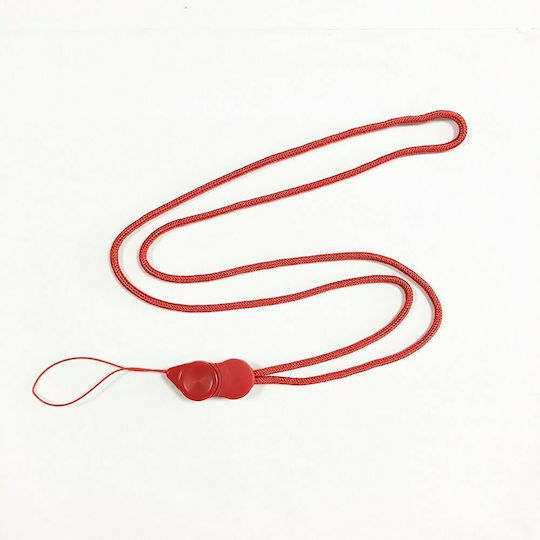 Hurtel Long Lanyard with a Clip Λουράκι Λαιμού για Κινητά Κίτρινο