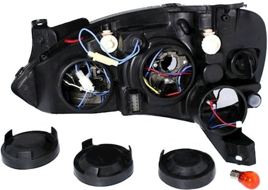 Depo Front Lights Angel Eyes for Opel Corsa C 2000-2006