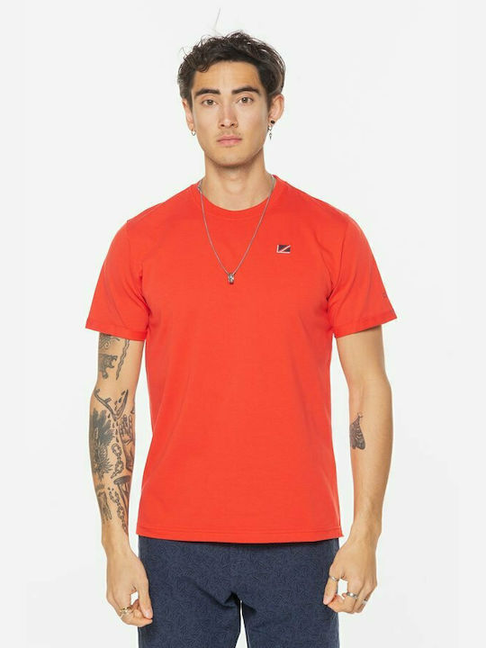 Pepe Jeans Ackley Ανδρικό T-shirt Κόκκινο με Στάμπα