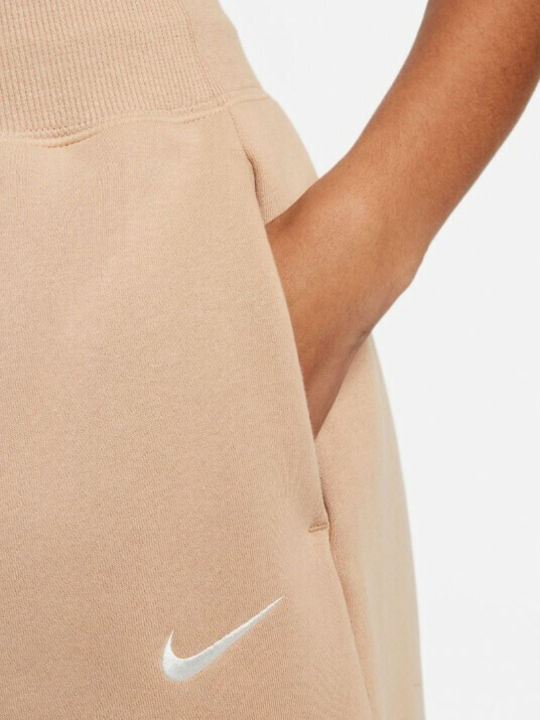 Phoenix Fleece Damen Sportliche Bermuda Beige