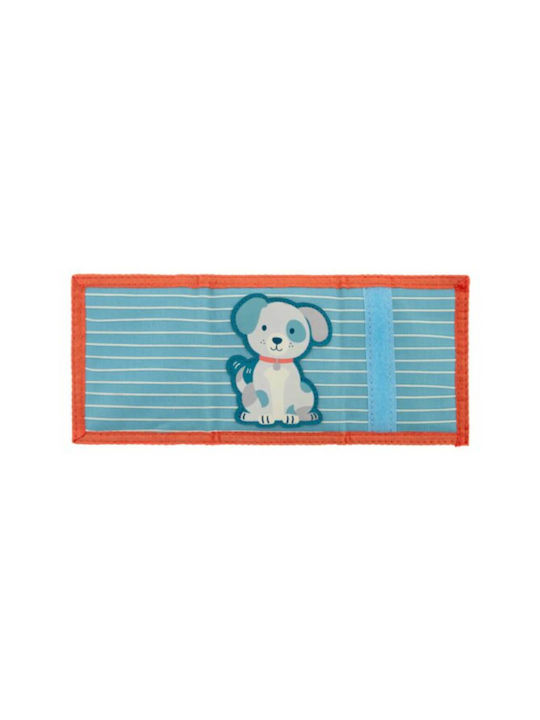 Stephen Joseph Σκυλάκι Kids' Wallet with Hoop & Loop Closure for Boy Light Blue SJ520117C