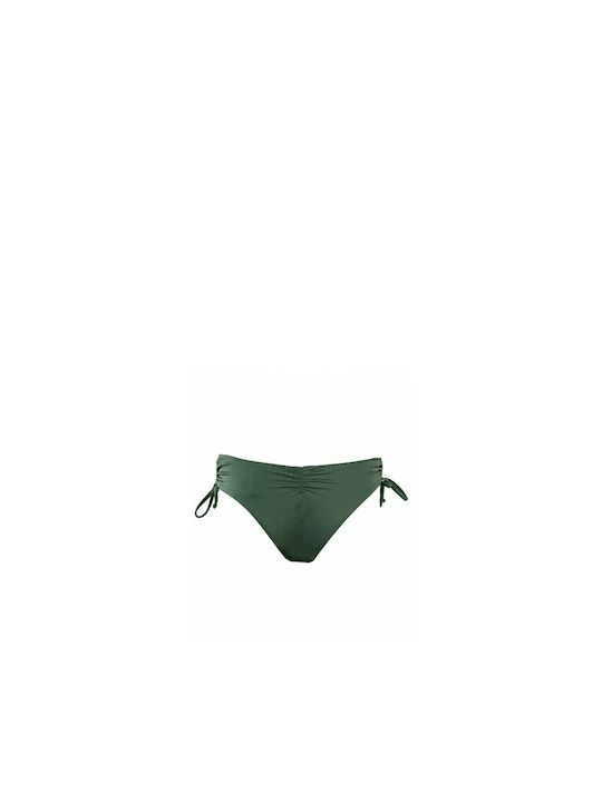 Bluepoint Bikini Slip mit Schnürchen Khaki