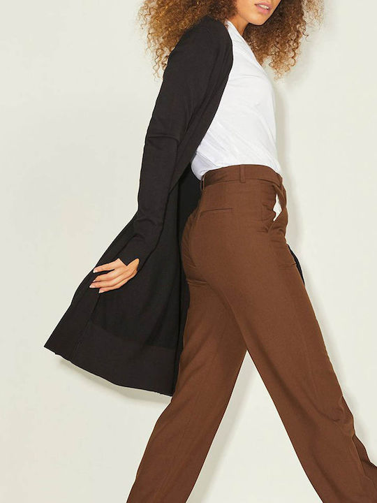 Lange Damen-Strickjacke Schwarz