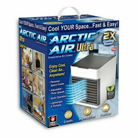 Factory Portable Air Conditioner Air Cooler Mini Air Conditioner USB with Water and Lighting White