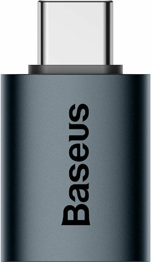 Baseus Ingenuity Конвертор USB-C мъжки към USB-A женски Син 1 брой