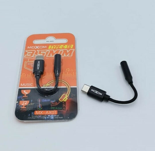 Moxom Конвертор USB-C Мъжки към 3.5mm Женски 1 Брой MX-AX01
