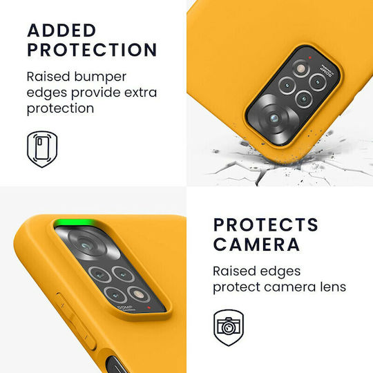 KWmobile Back Cover Silicone Saffron Yellow (Redmi Note 11 / 11S 4G)