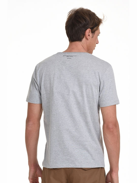 Biston Herren T-Shirt Kurzarm Gray