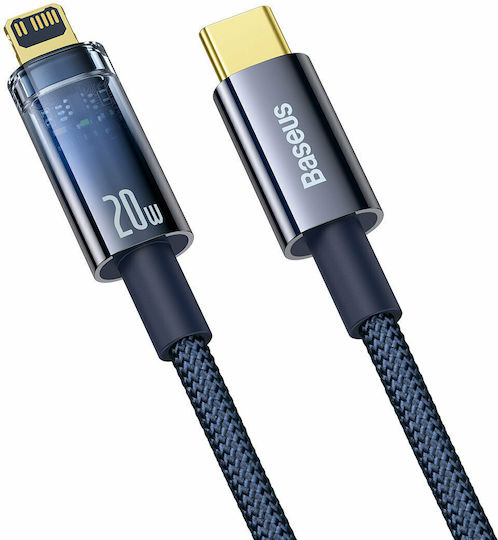 Baseus Explorer Braided USB-C to Lightning Cable 20W Blue 1m (CATS000003)