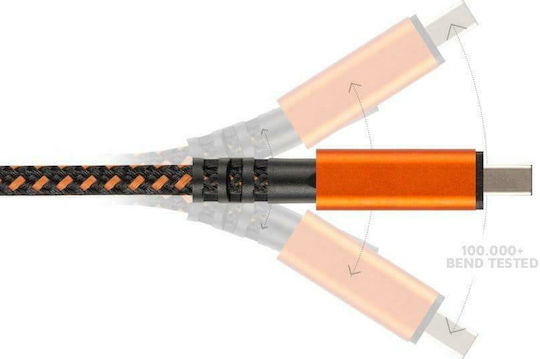 Xtorm Xtreme Braided USB-C to Lightning Cable Μαύρο 1.5m (CXX003)