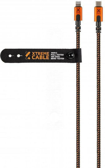 Xtorm Xtreme Braided USB-C to Lightning Cable Μαύρο 1.5m (CXX003)