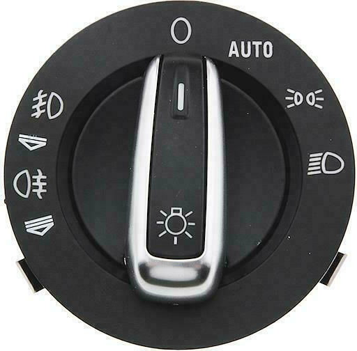 NTY Lichtschalter Auto für Audi A6 / Q7 Schwarz