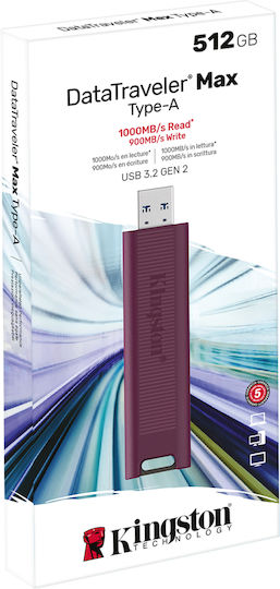 Kingston DataTraveler Max 512GB USB 3.2 Stick Red