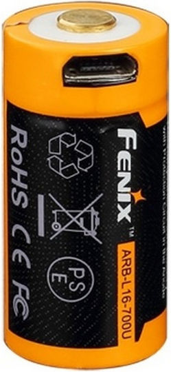Fenix Επαναφορτιζόμενη Μπαταρία 16340 Li-ion 700mAh 3.7V 1τμχ