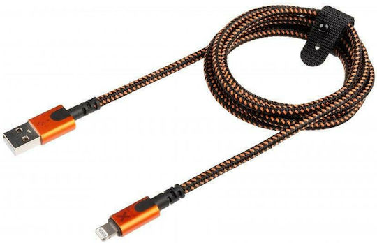 Xtorm Xtreme Braided USB to Lightning Cable Πορτοκαλί 1.5m