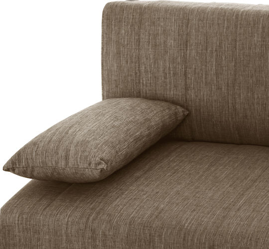 Andri Dreisitzer Sofa mit Stauraum in Braun 180x72x77cm