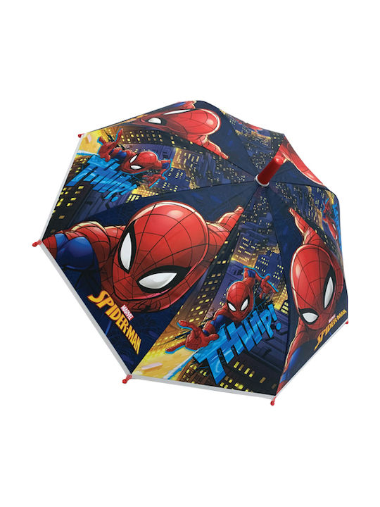 Chanos Παιδική Ομπρέλα Μπαστούνι Spiderman Μπλε