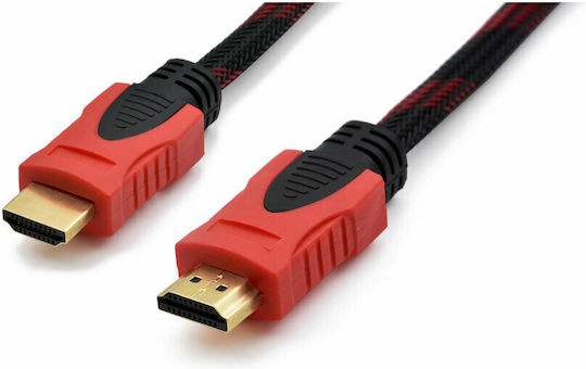 Telemax HDMI 1.4 High Speed 1080p 120Hz Cable HDMI male - HDMI male 1.5m Κόκκινο