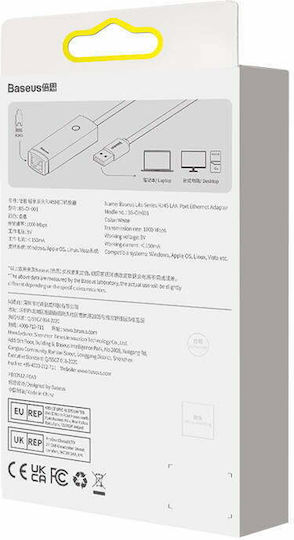 Baseus Lite Series USB Netzwerkadapter mit Verkabelt Verbindung Gigabit Ethernet