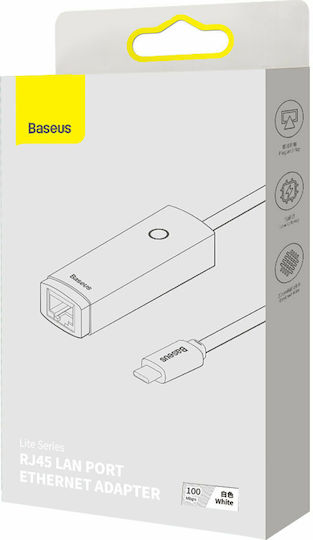 Baseus Lite Series USB-C Network Adapter for Wired Connection Ethernet