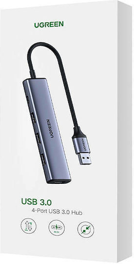 Ugreen Hub 4 Ports USB 3.0 with USB-A Connection Silver