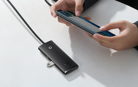 Baseus Lite Series 2m Hub 5 Θυρών USB 3.0 με σύνδεση USB-A
