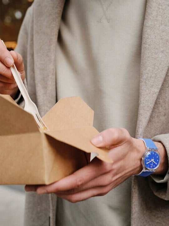 Swatch Ultralavande Watch with Battery Mechanism