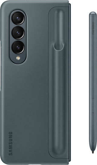 Samsung Standing Cover with Pen Silicone Back Cover Green (Galaxy Z Fold4)