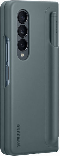 Samsung Standing Cover with Pen Silicone Back Cover Green (Galaxy Z Fold4)
