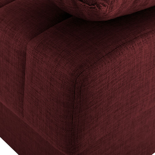 Andri Canapea Cu Trei Locuri Pat Cu Spațiu De Depozitare Burgundy 180x72x77cm