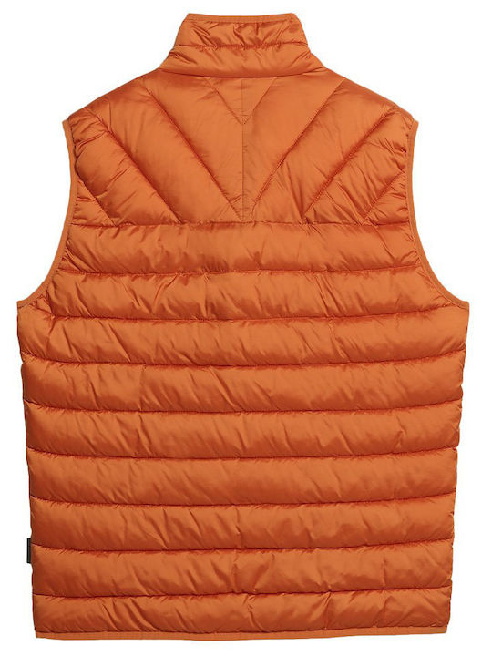 Aerons V 3 Sleeveless Jacket Puffer Orange Buttern
