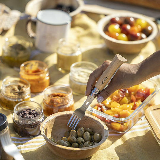 Opinel Nomad Picnic Plus Πολυεργαλείο Καφέ σε Θήκη
