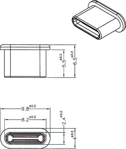 DeLock Dust Cover For USB Type-C Female (10τμχ)