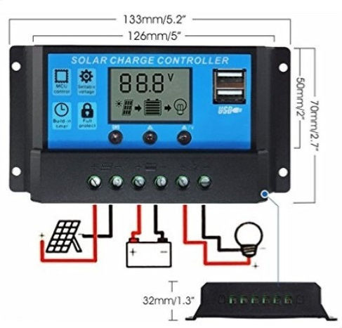 Optum Ρυθμιστής Φόρτισης PWM 24V 10A
